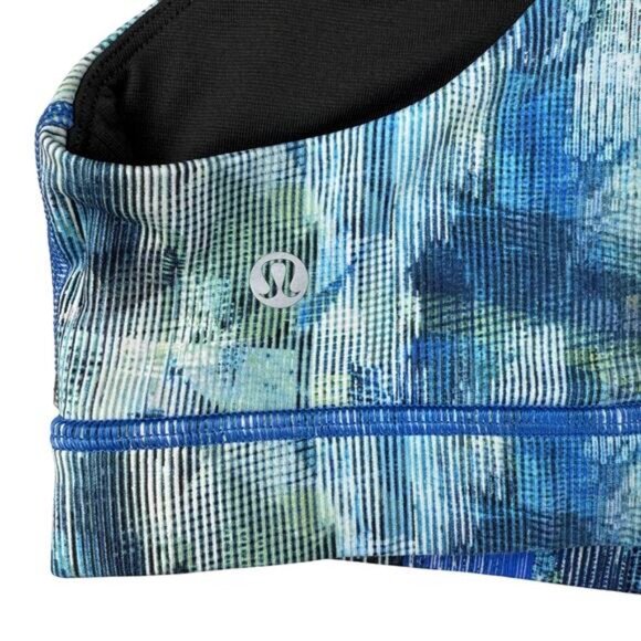 LULULEMON Time To Sweat Bra Size 6 Sun Dazed Multi Blue - Picture 5 of 6